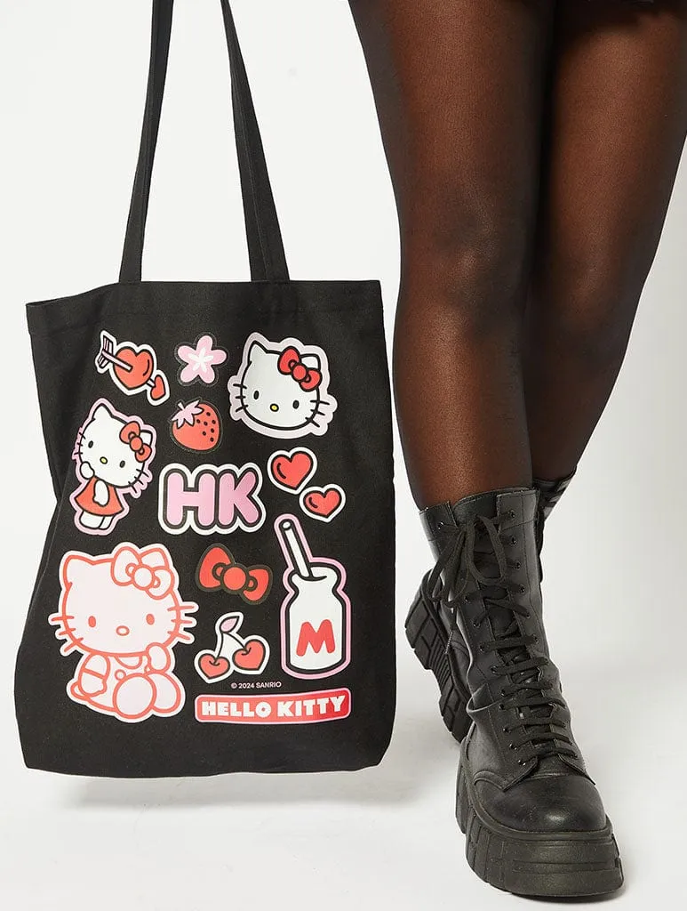 Hello Kitty x Skinnydip Sticker Tote Bag sold by Skinnydip London product image thumbnail 5
