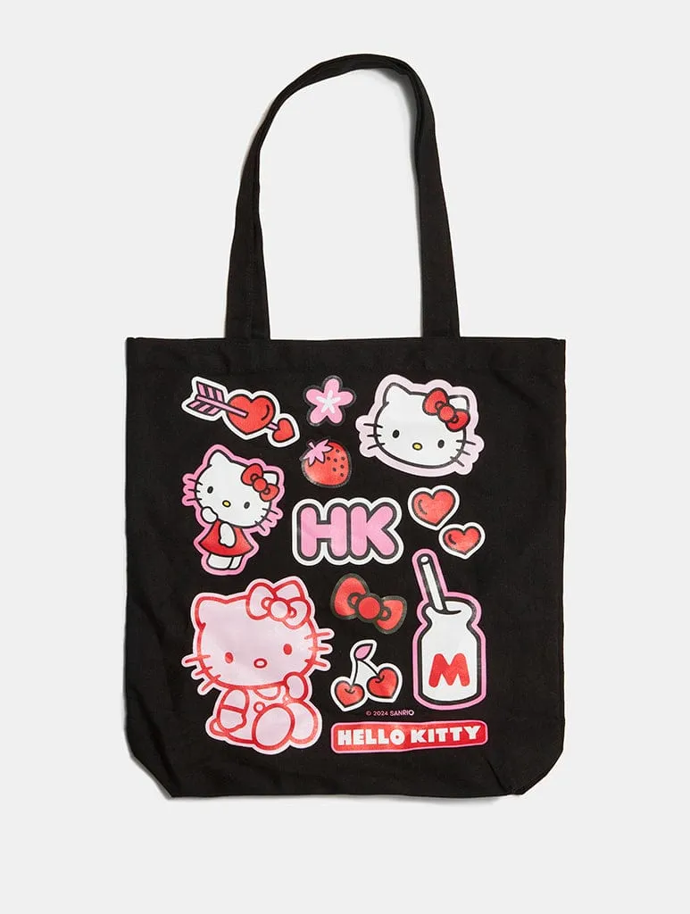 Hello Kitty x Skinnydip Sticker Tote Bag sold by Skinnydip London product image thumbnail 2