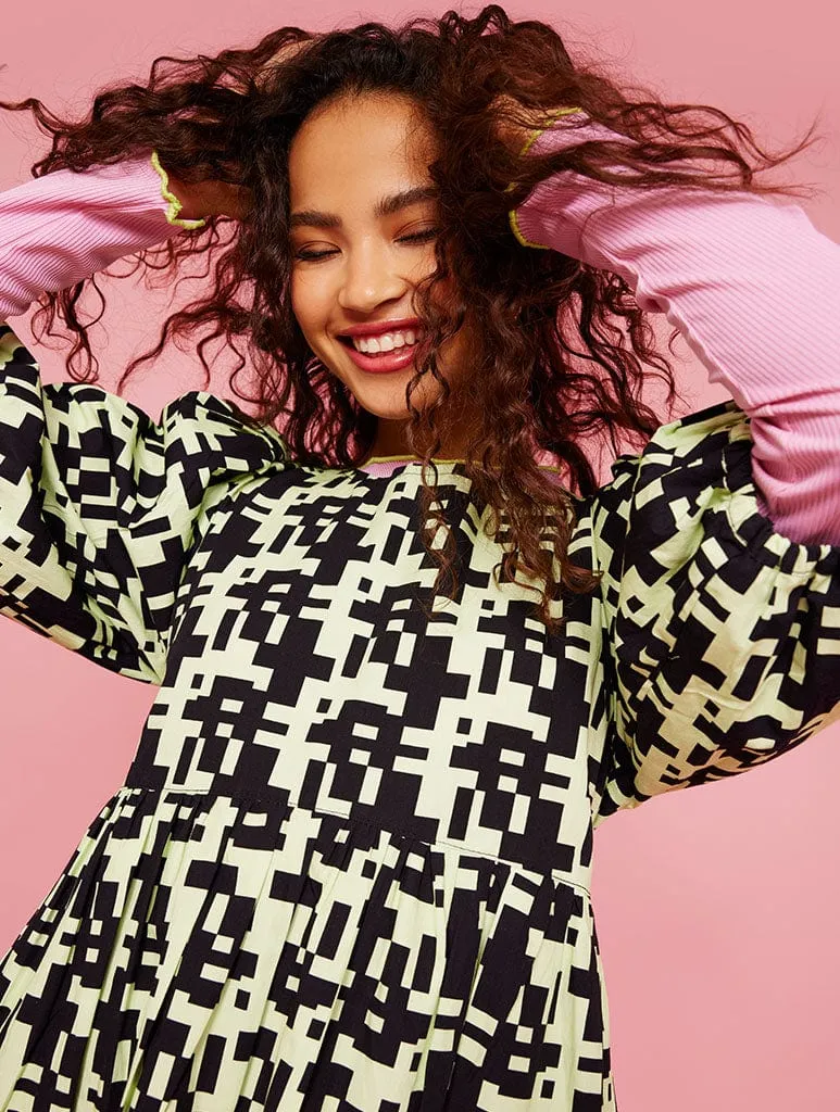 Deconstructed Check Heart Poplin Dress sold by Skinnydip London product image thumbnail 2