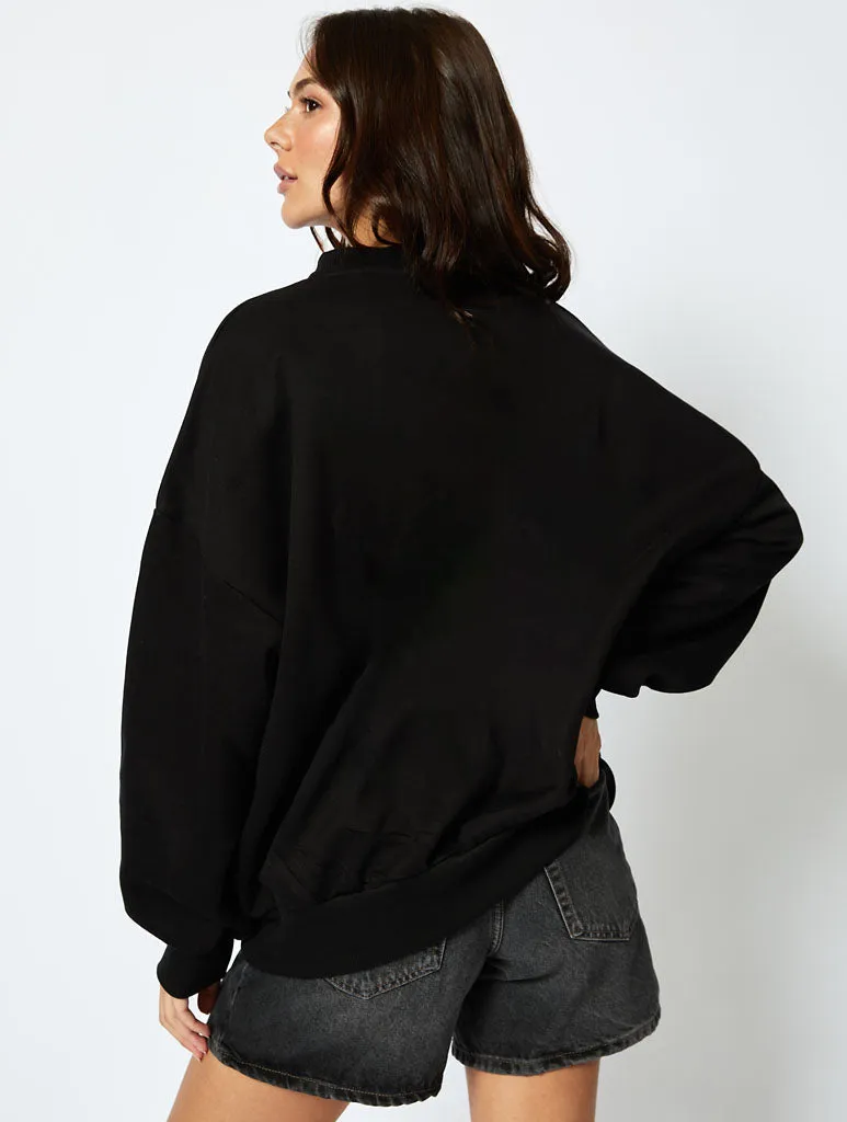 Cocktail O'Clock Sweatshirt In Black sold by Skinnydip London product image thumbnail 2