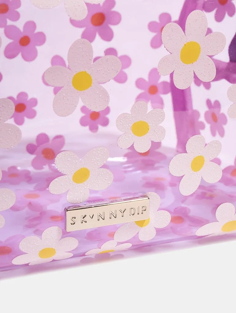 Lilac Daisy Makeup Bag sold by Skinnydip London product image thumbnail 3