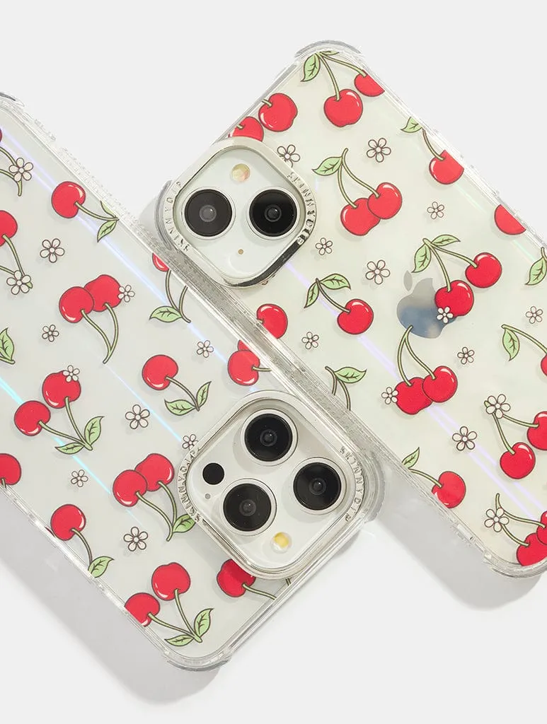 Floral Cherry Shock iPhone Case sold by Skinnydip London product image thumbnail 2