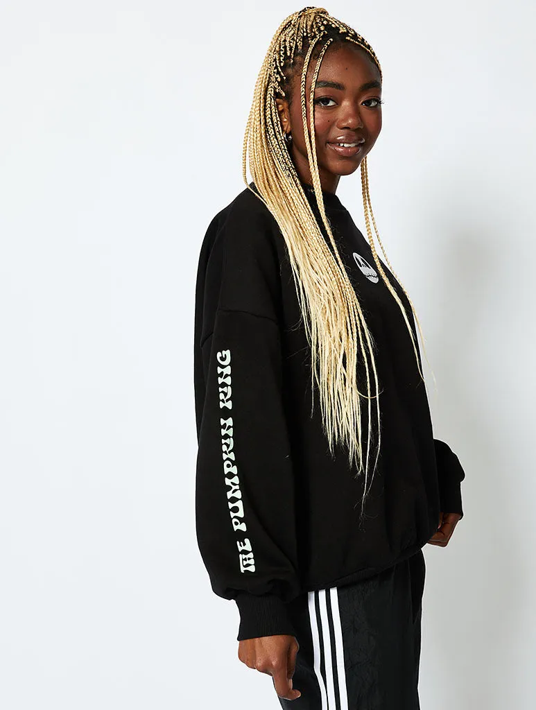 Disney Nightmare Before Christmas Jack Skellington Sweatshirt in Black sold by Skinnydip London product image thumbnail 3