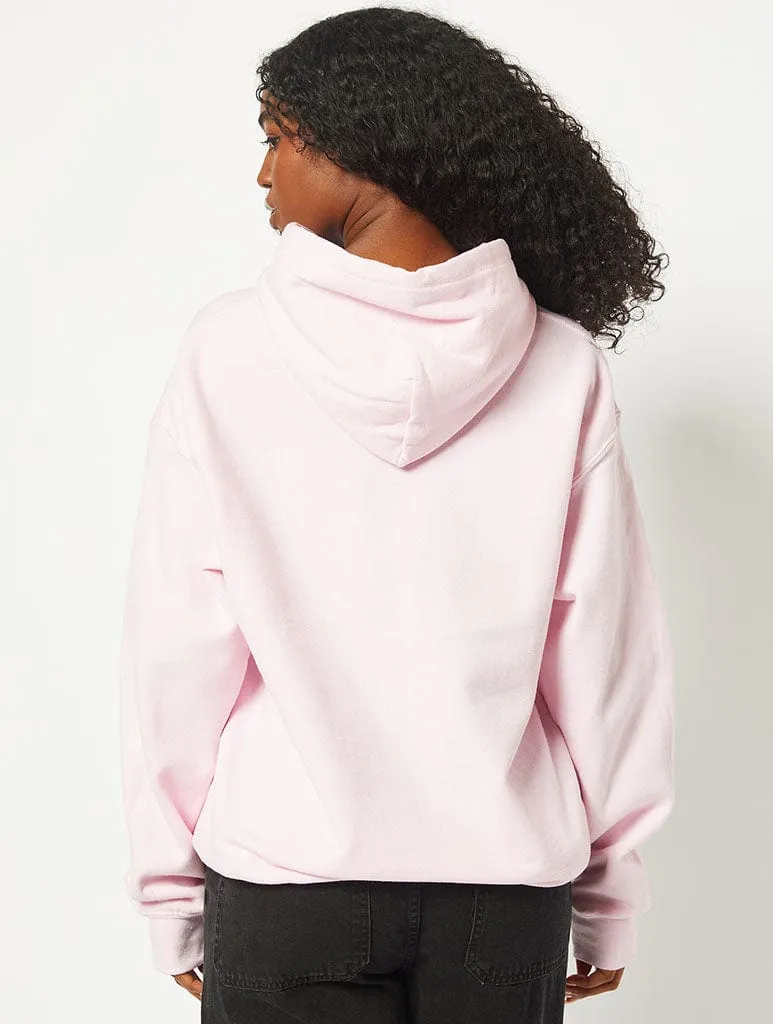 Barbie x Skinnydip Pink Logo Hoodie sold by Skinnydip London product image thumbnail 2