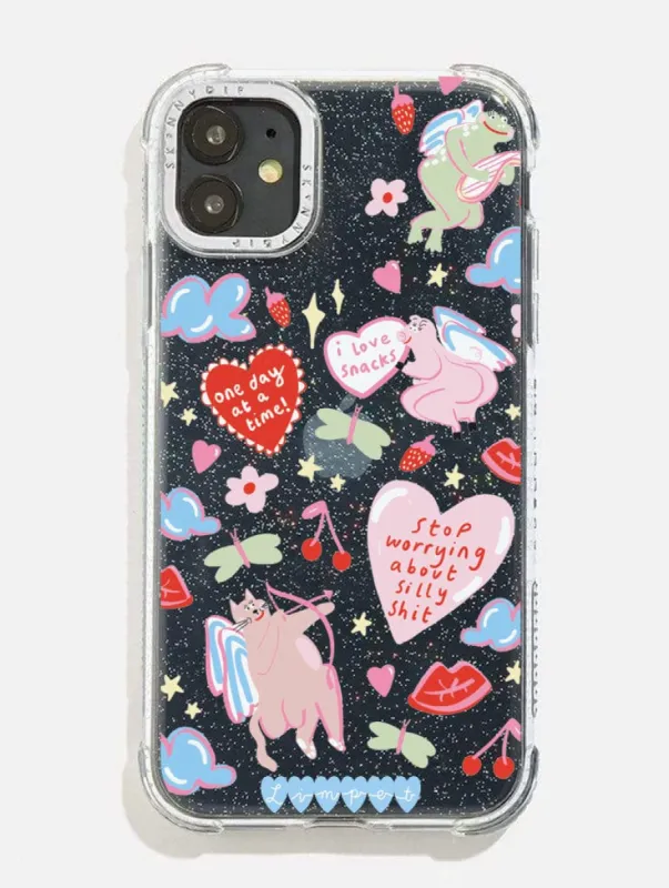 Limpet x Skinnydip Stop Worrying About Silly Shit Shock iPhone Case sold by Skinnydip London