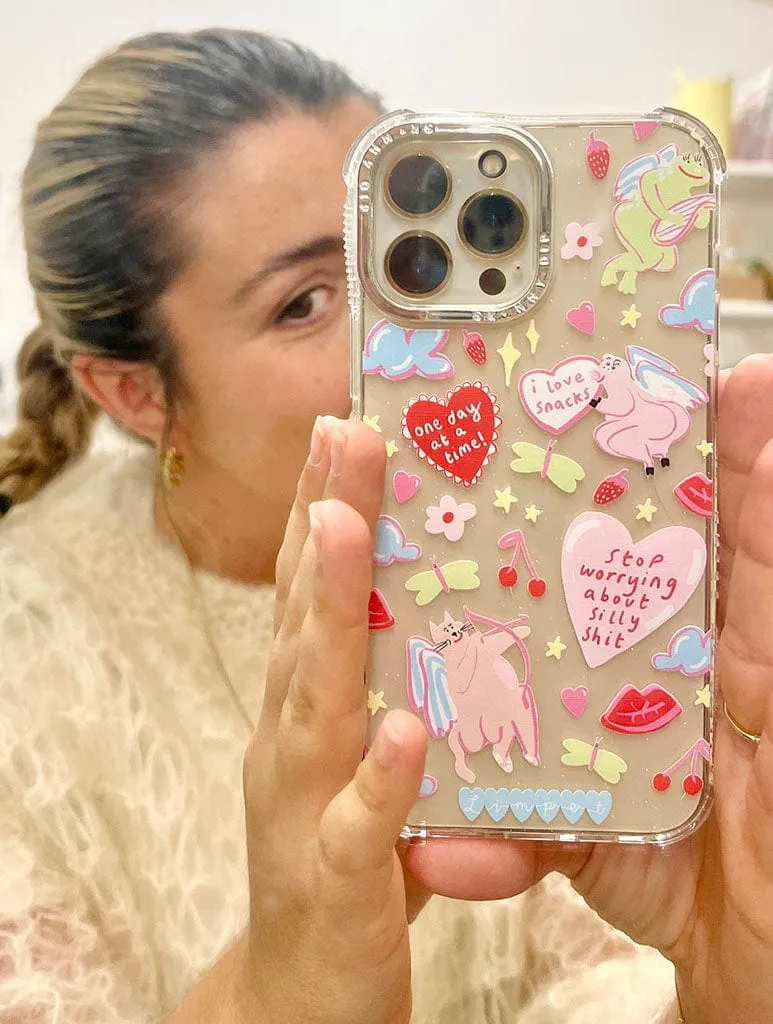 Limpet x Skinnydip Stop Worrying About Silly Shit Shock iPhone Case sold by Skinnydip London product image thumbnail 2