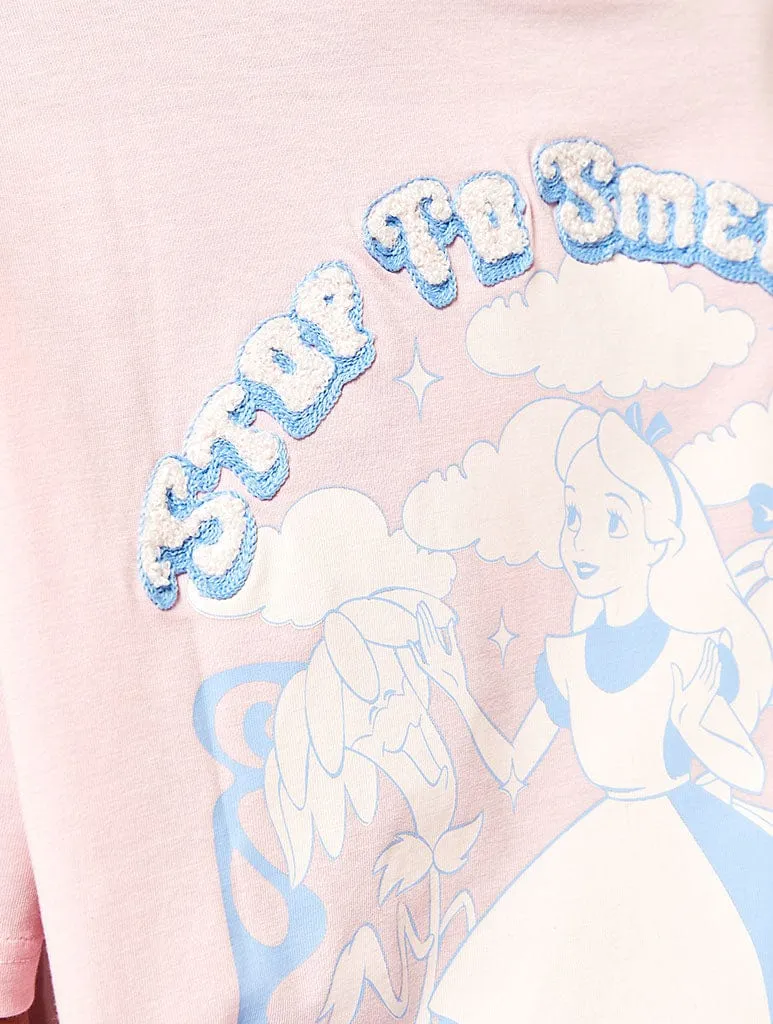 Disney Alice In Wonderland Flowers T-Shirt sold by Skinnydip London product image thumbnail 3