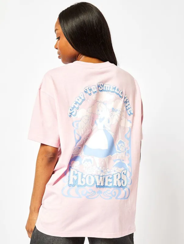 Disney Alice In Wonderland Flowers T-Shirt sold by Skinnydip London