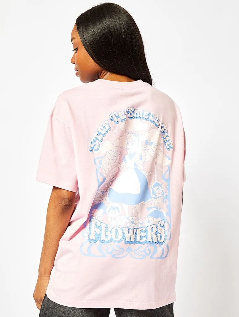 Disney Alice In Wonderland Flowers T-Shirt sold by Skinnydip London
