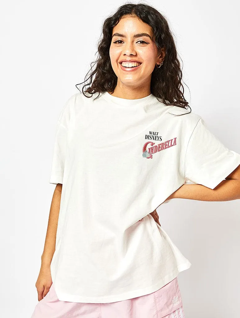 Disney Cinderella Vintage Poster T-Shirt In Ecru sold by Skinnydip London product image thumbnail 2