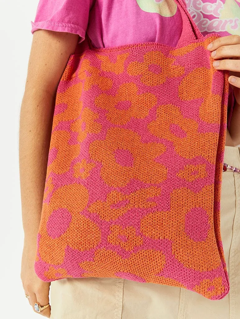 Daisy Sunset Knitted Shopper Bag sold by Skinnydip London product image thumbnail 2