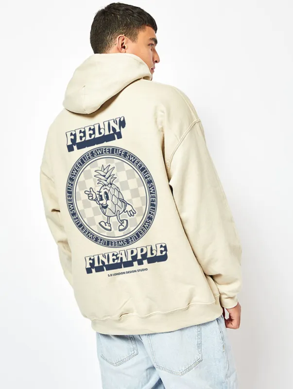 Feelin' Pineapple Hoodie in Sand sold by Skinnydip London