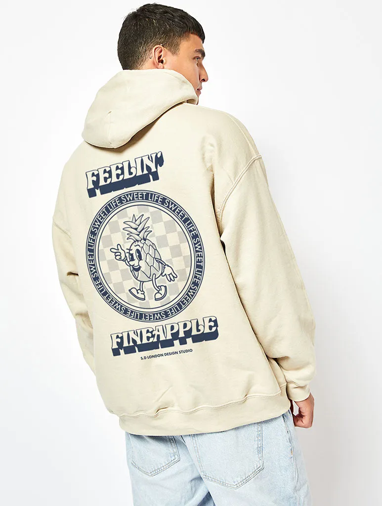 Feelin' Pineapple Hoodie in Sand sold by Skinnydip London