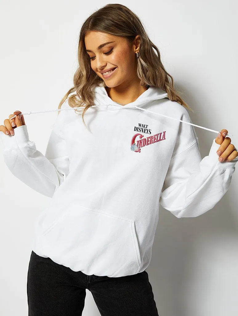 Disney Cinderella Vintage Poster Hoodie in White sold by Skinnydip London product image thumbnail 2