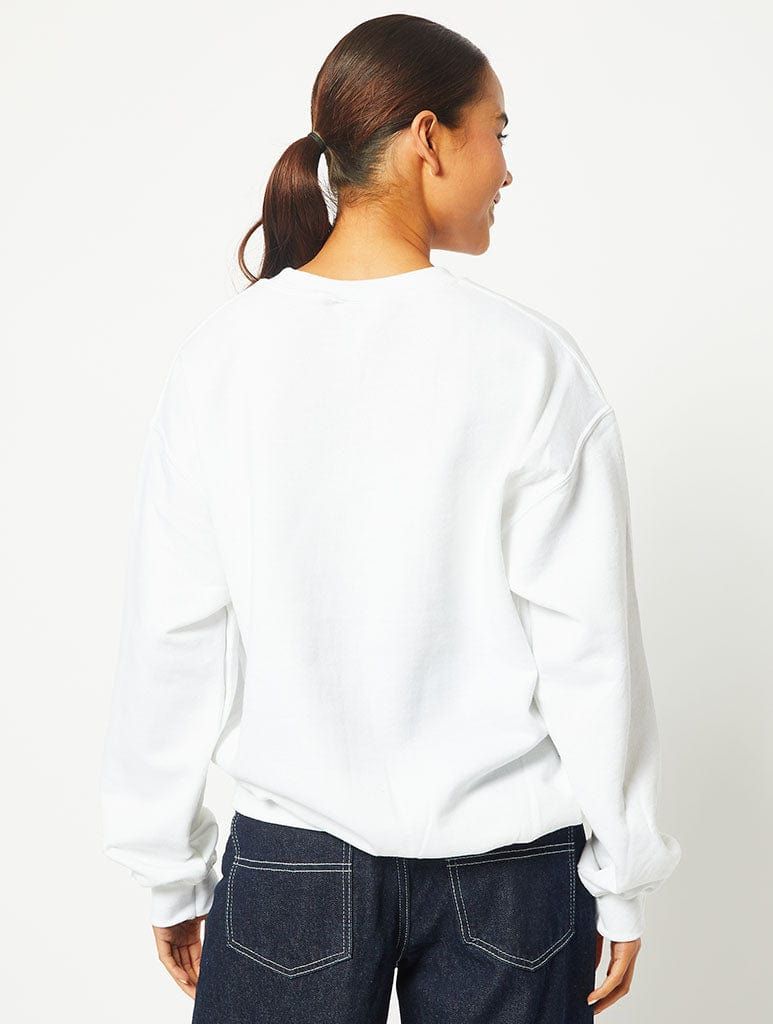 Don’t be a Snake Sweatshirt in White sold by Skinnydip London product image thumbnail 2