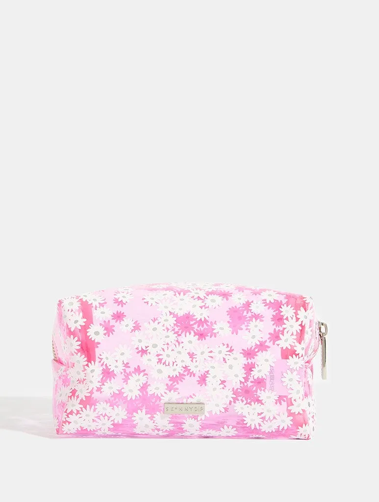 Pink Daisy Makeup Bag sold by Skinnydip London product image thumbnail 4
