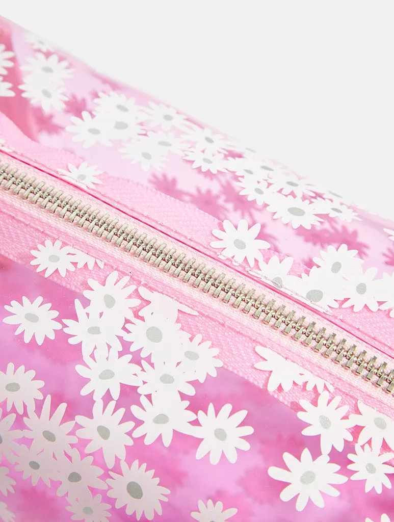 Pink Daisy Makeup Bag sold by Skinnydip London product image thumbnail 3