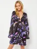 Galaxy Print Purple Mini Dress sold by Skinnydip London