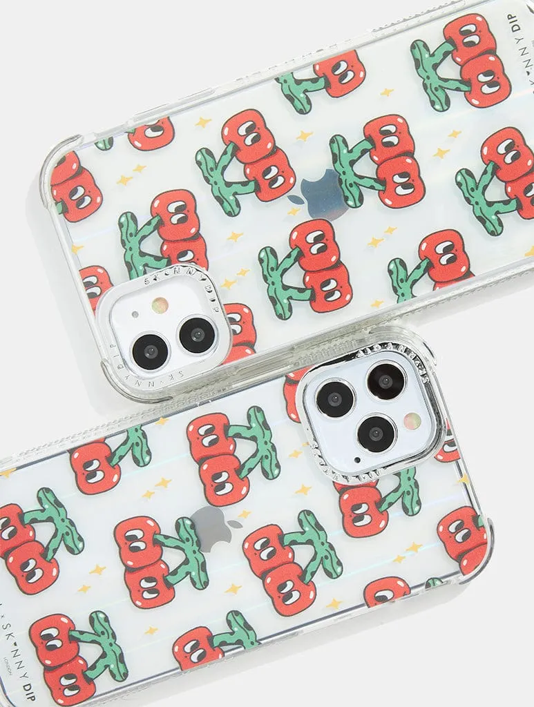 Poppy Crew x Skinnydip Cherries Shock iPhone Case sold by Skinnydip London product image thumbnail 2