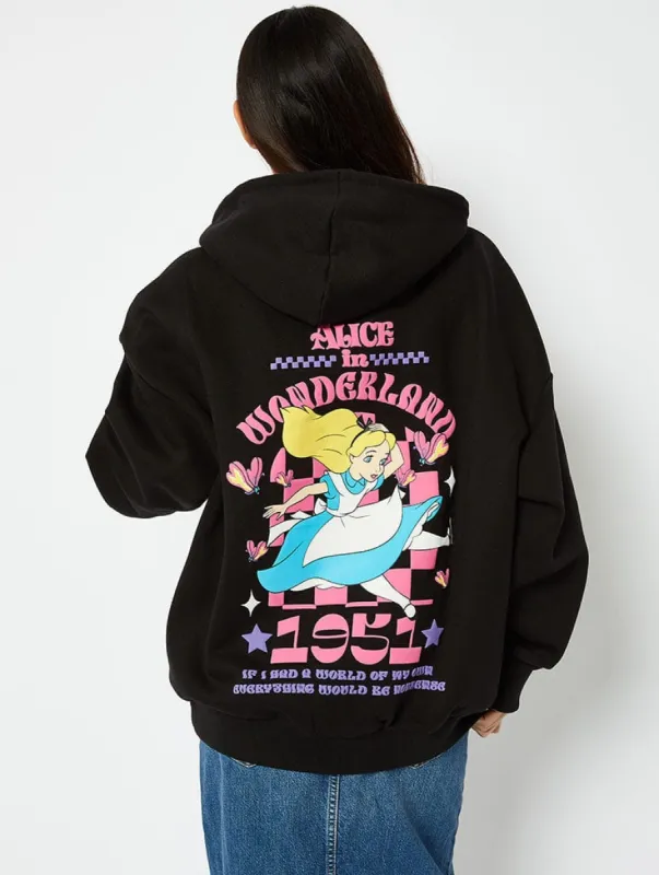 Disney Alice In Wonderland Graphic Hoodie sold by Skinnydip London