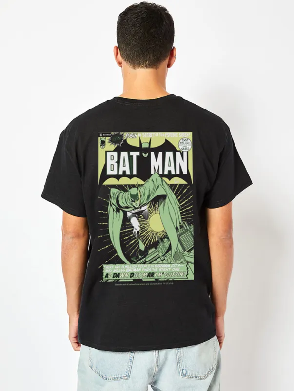 Justice League at Dawn Batman T-Shirt in Black sold by Skinnydip London