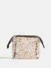 Chocolate Ditsy Floral Wash Bag sold by Skinnydip London