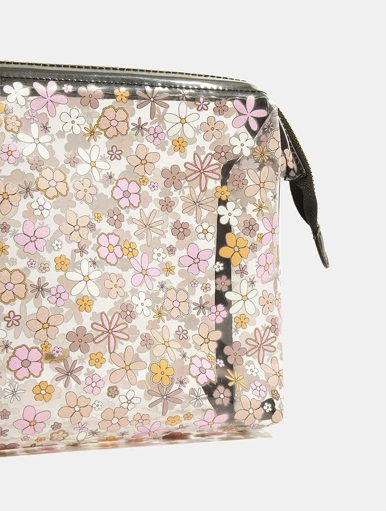 Chocolate Ditsy Floral Wash Bag sold by Skinnydip London product image thumbnail 2