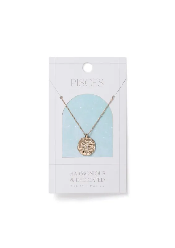 Liars & Lovers Pisces Horoscope Ditsy Necklace sold by Skinnydip London