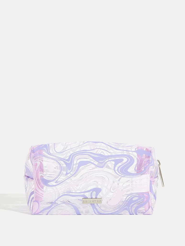 Lilac Swirl Makeup Bag sold by Skinnydip London product image thumbnail 5