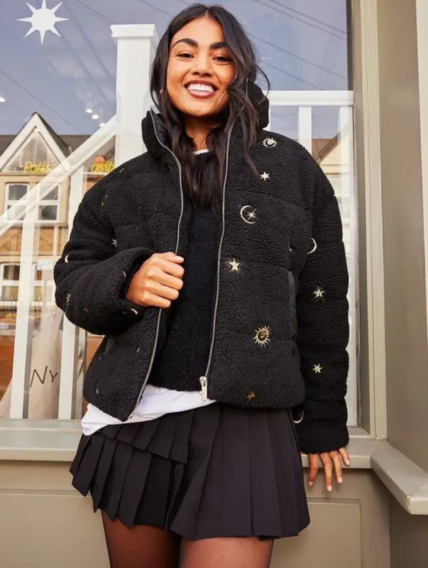 Celestial Borg Puffer Jacket sold by Skinnydip London
