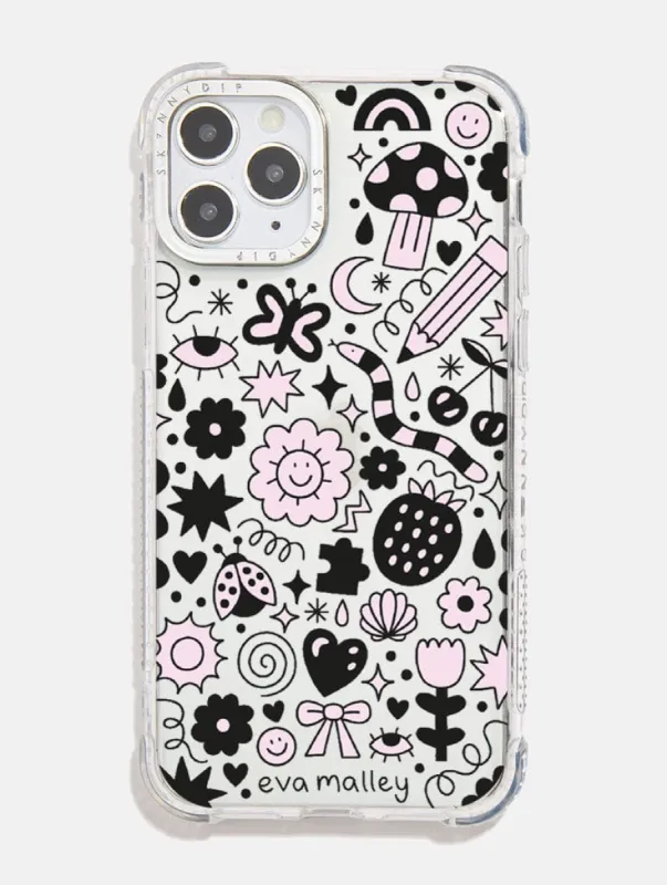 Eva Malley x Skinnydip Doodle Shock iPhone Case sold by Skinnydip London