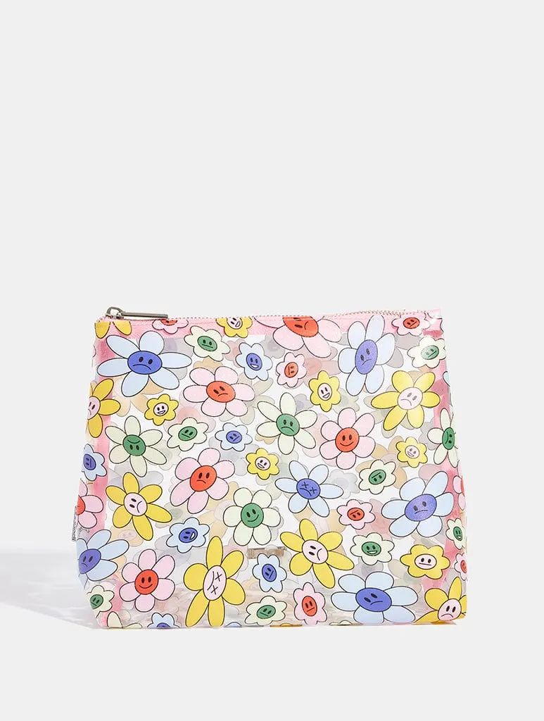 Moody Flowers Wash Bag sold by Skinnydip London