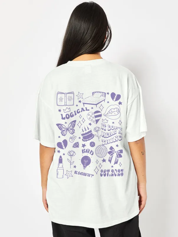 Guts T-Shirt in Ecru sold by Skinnydip London