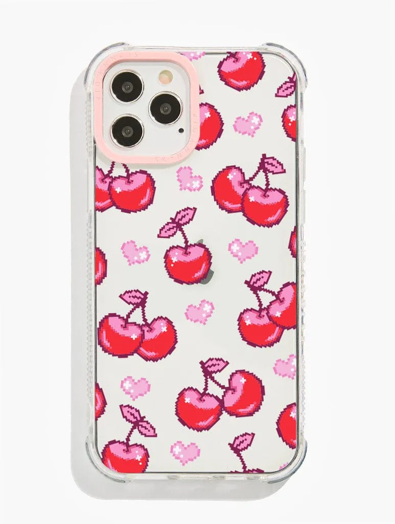 Big Fat Jenna x Skinnydip Pixel Cherry Shock iPhone Case sold by Skinnydip London