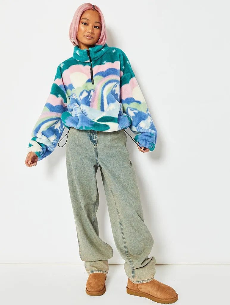 Landscape Teddy Fleece Jacket sold by Skinnydip London product image thumbnail 5