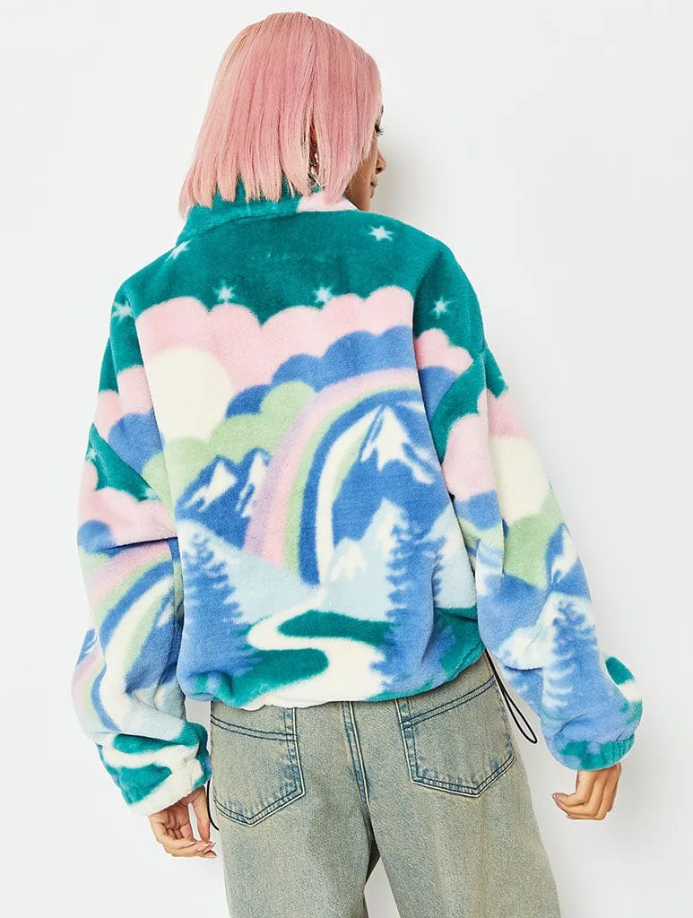 Landscape Teddy Fleece Jacket sold by Skinnydip London product image thumbnail 4