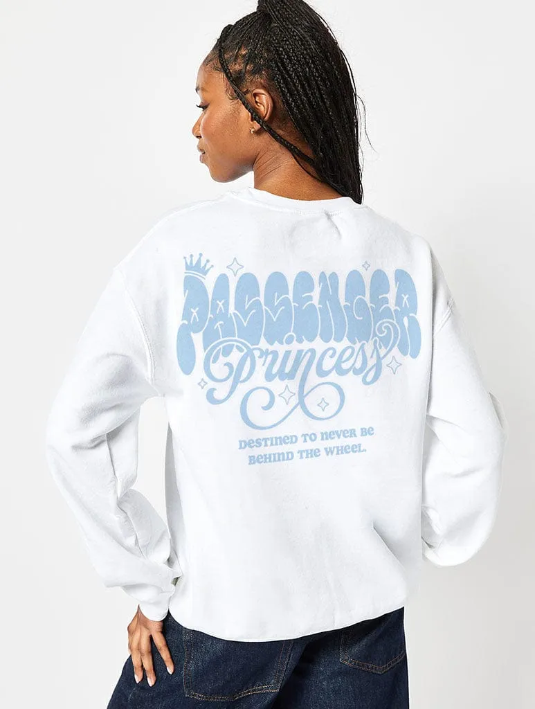 Passenger Princess Sweatshirt In White sold by Skinnydip London