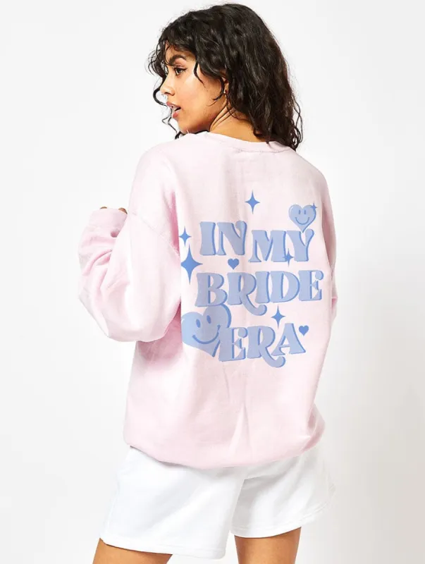 In My Bride Era Sweatshirt In Pink sold by Skinnydip London