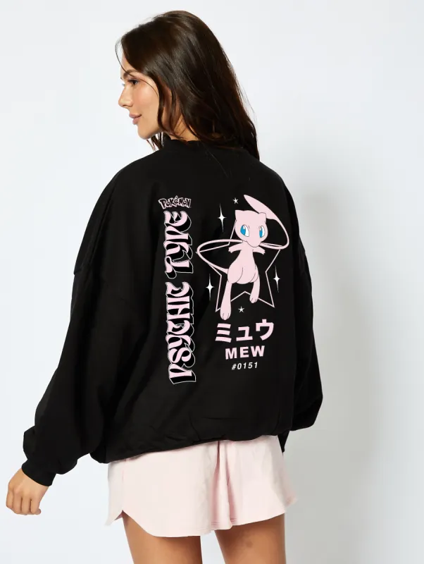 Pokemon #0151 Mew Sweatshirt in Black sold by Skinnydip London
