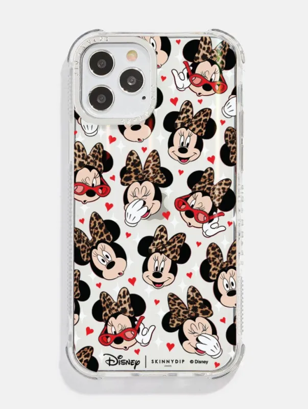 Disney Minnie Leopard Print Shock iPhone Case sold by Skinnydip London
