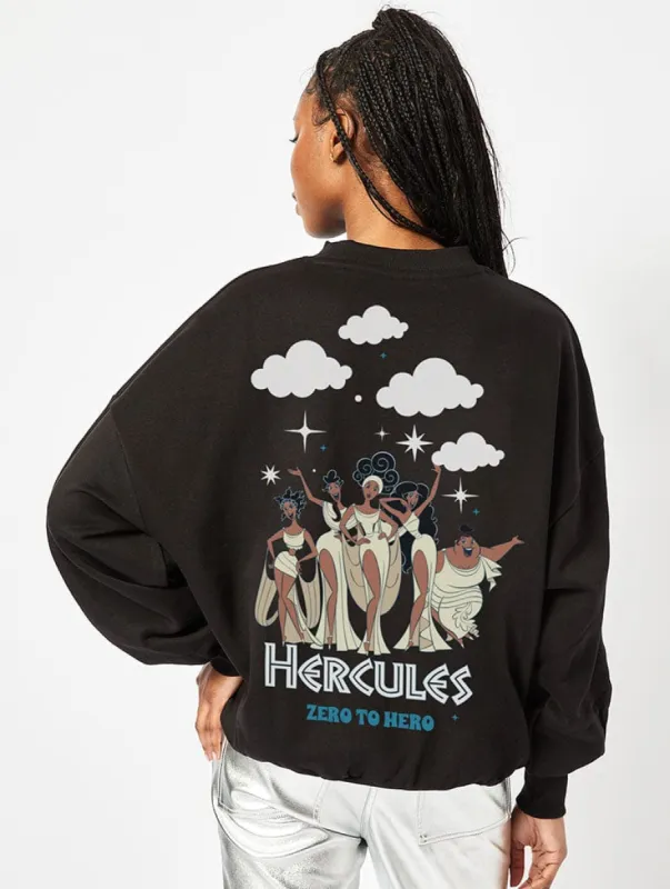 Disney Hercules Muses Sweatshirt in Black sold by Skinnydip London
