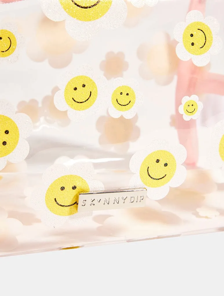 Happy Flower Face Makeup Bag sold by Skinnydip London product image thumbnail 5