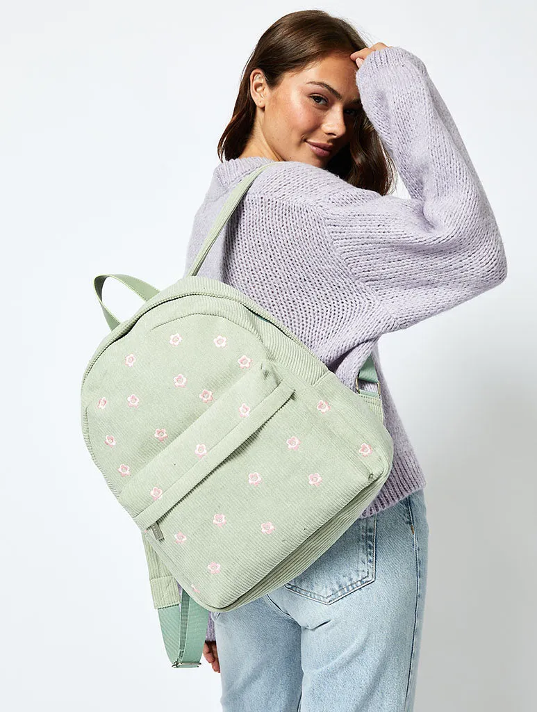 Daisy Repeat Backpack in Sage sold by Skinnydip London product image thumbnail 2