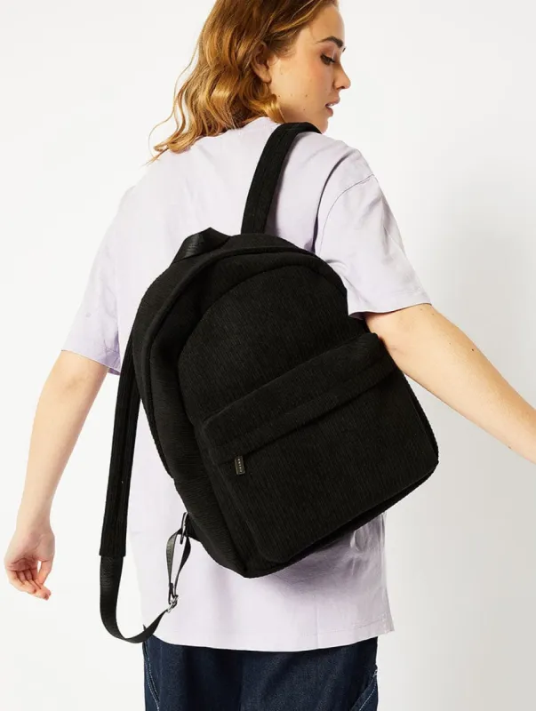 Black Cord Backpack sold by Skinnydip London