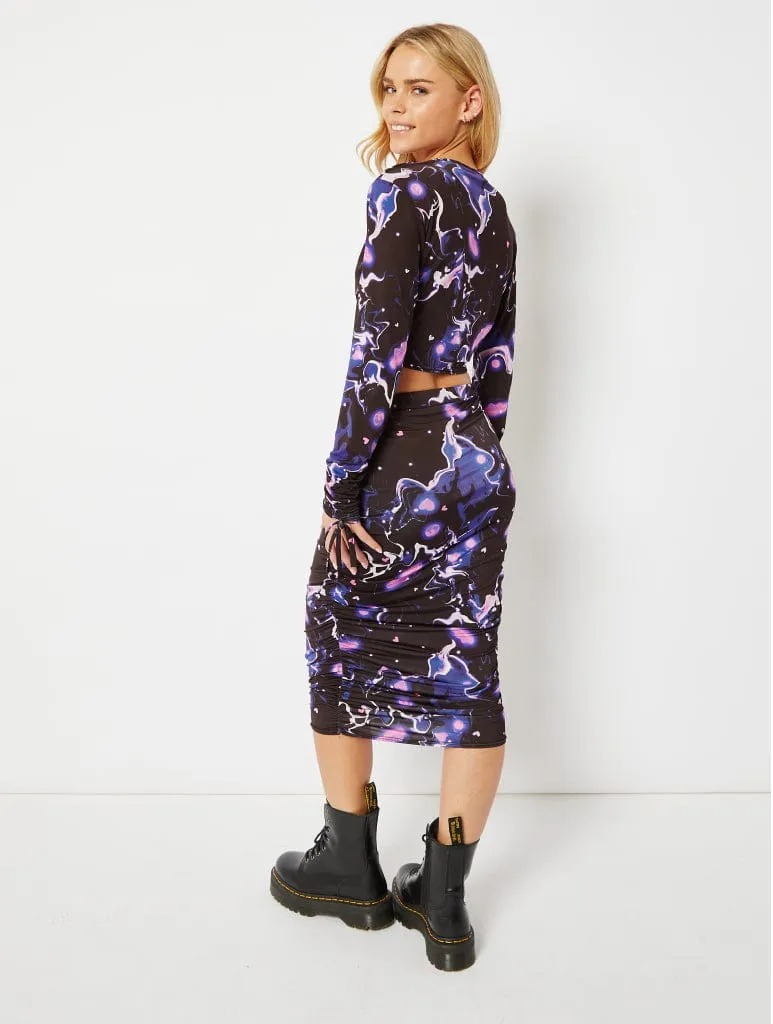 Wrap Galactic Crop Top Co-ord sold by Skinnydip London product image thumbnail 3