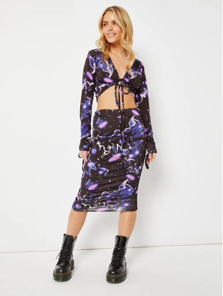 Wrap Galactic Crop Top Co-ord sold by Skinnydip London product image thumbnail 5