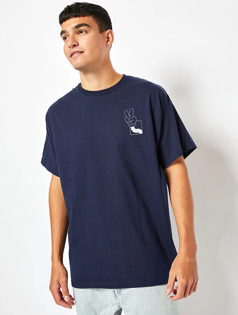 Disney Mickey It's a Vibe T-Shirt in Navy sold by Skinnydip London product image thumbnail 2
