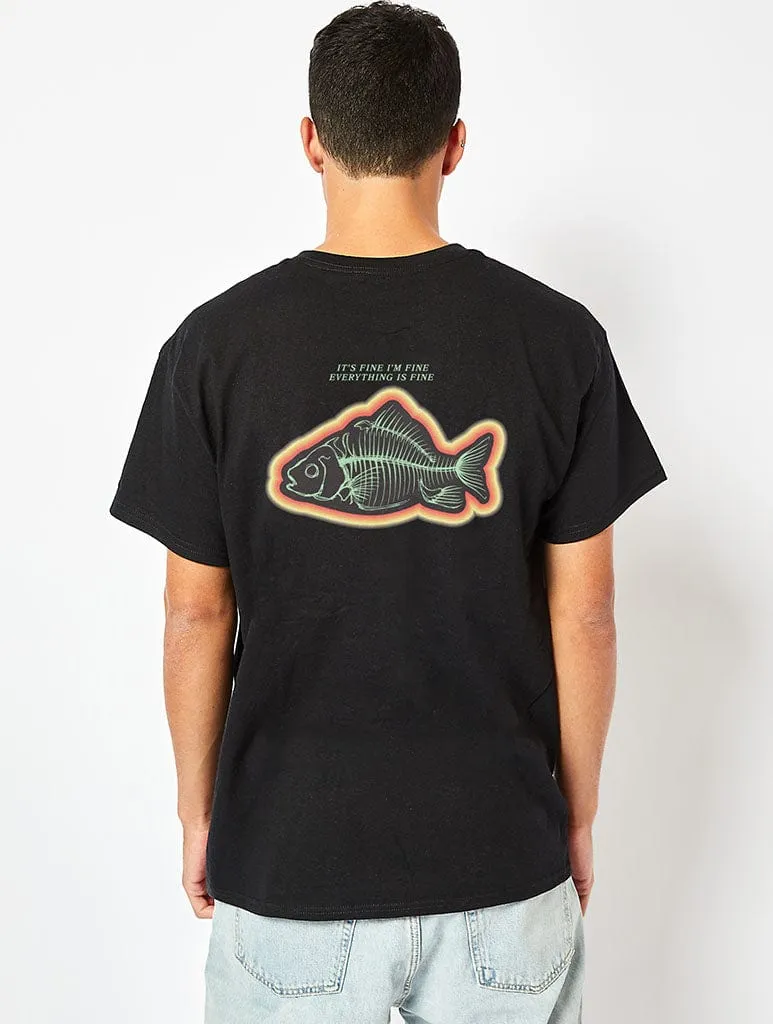 It's Fine I'm Fine T-Shirt in Black sold by Skinnydip London