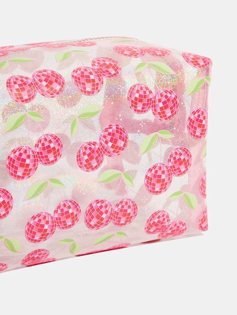 Disco Cherries Makeup Bag sold by Skinnydip London product image thumbnail 2