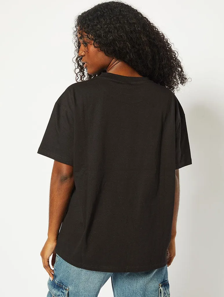 Hello Kitty x Skinnydip Kuromi T-Shirt in Black sold by Skinnydip London product image thumbnail 2